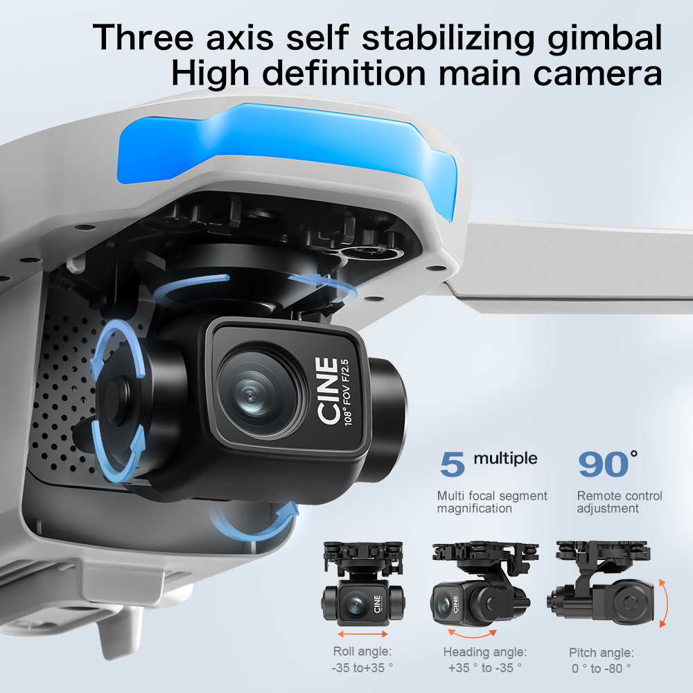 S-X1 MAX GPS Drone con cardán  - Drone Gimbal 3 Axis reseña y precio